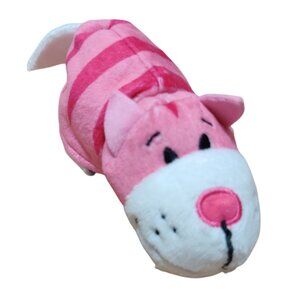 Flipazoo Cat Dog Plush Pink Striped Kitty Blue Puppy Reversible 6" Jay Play Cute